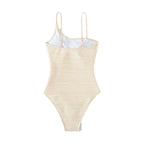 Damen Einteiler Badeanzug mit strukturiertem Design R&B