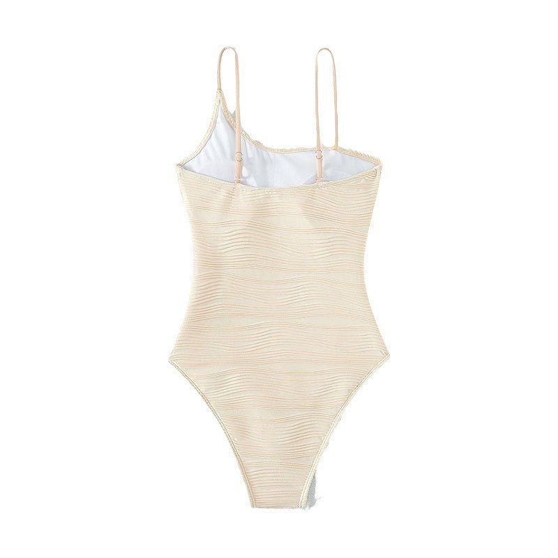 Damen Einteiler Badeanzug mit strukturiertem Design R&B