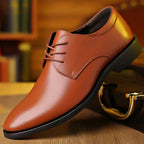 Herren Elegante Lederschuhe mit feinem Schnürdesign R&B