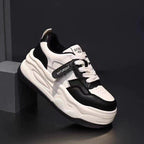 Damen Chunky Sneakers mit trendiger Plateau-Sohle und seitlichem Klettverschluss R&B