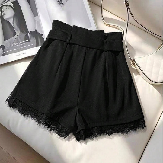 Damen Modische Shorts mit Spitzenbesatz R&B