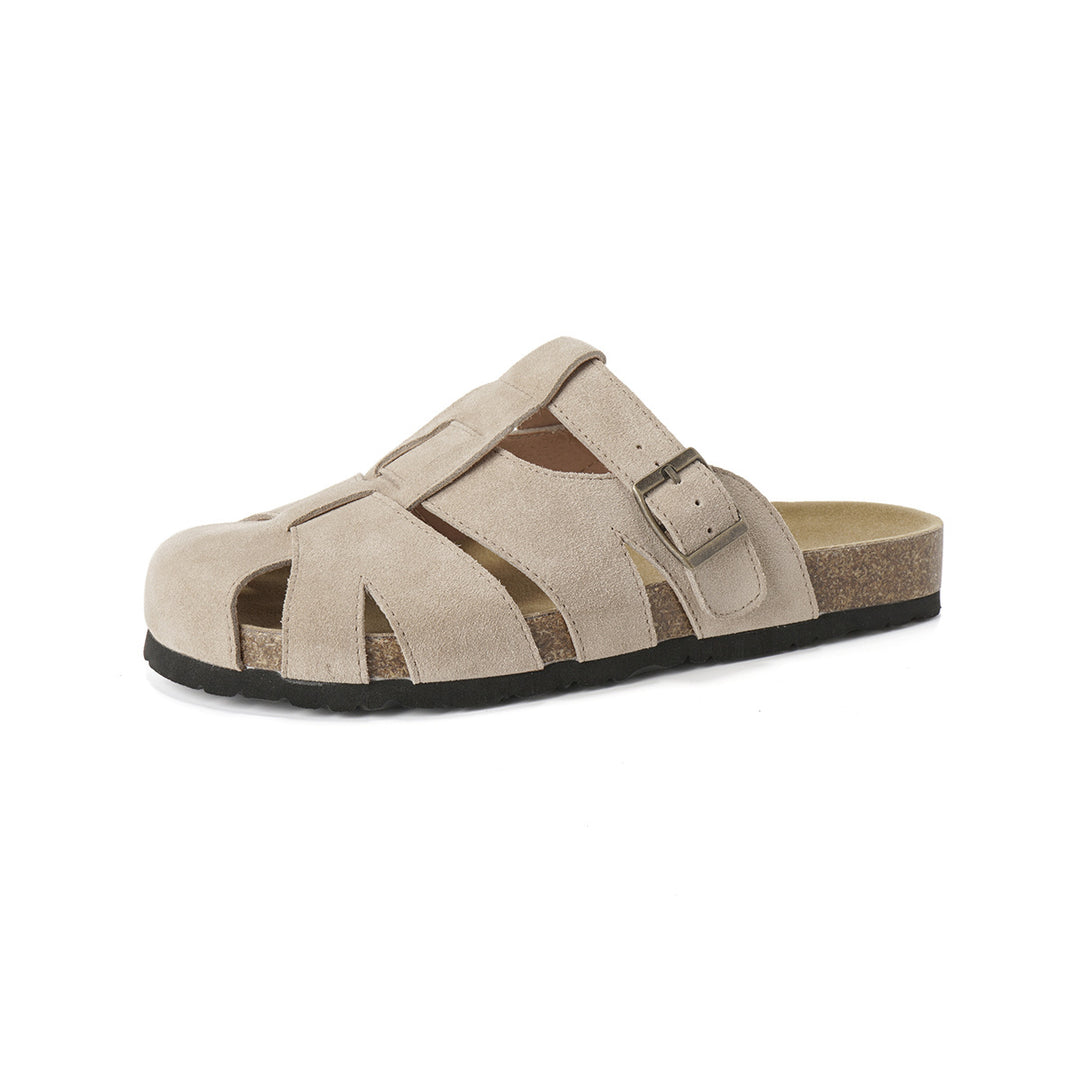 Damen bequeme Sandalen mit modischer Schnallenverzierung R&B