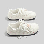 Damen Sneakers mit floralem Design und komfortabler Sohle