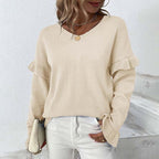 R&B | Einfarbiger Strickpullover Für Kalte Tage