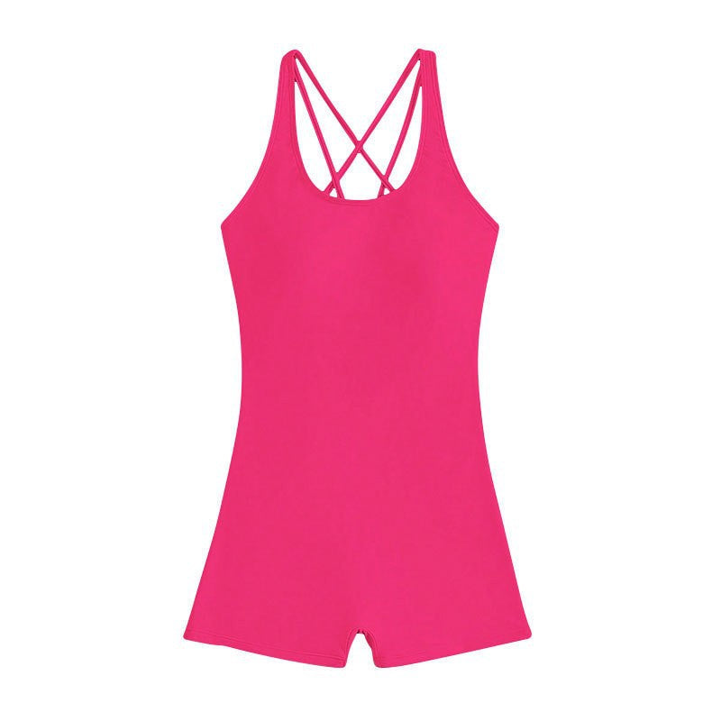 Damen Einteiler Badeanzug mit modernem Cross-Back-Design