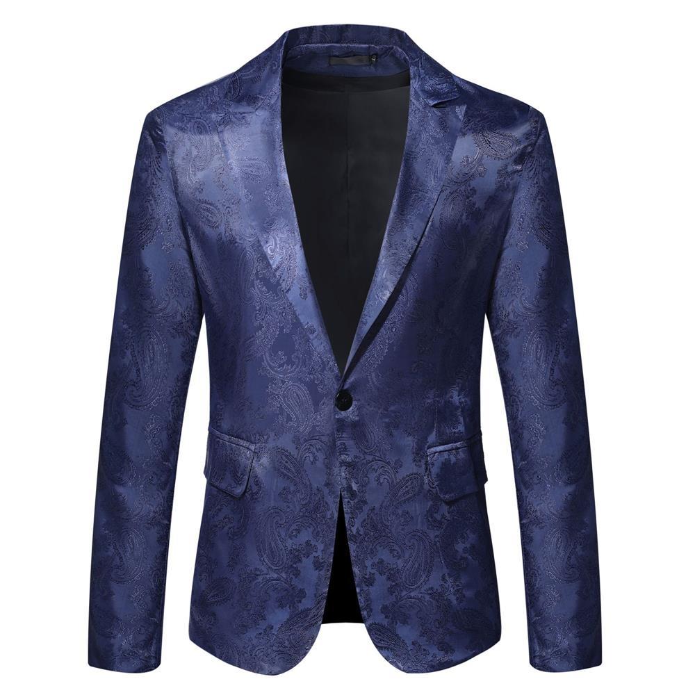 Herren eleganter Blazer mit Paisleymuster