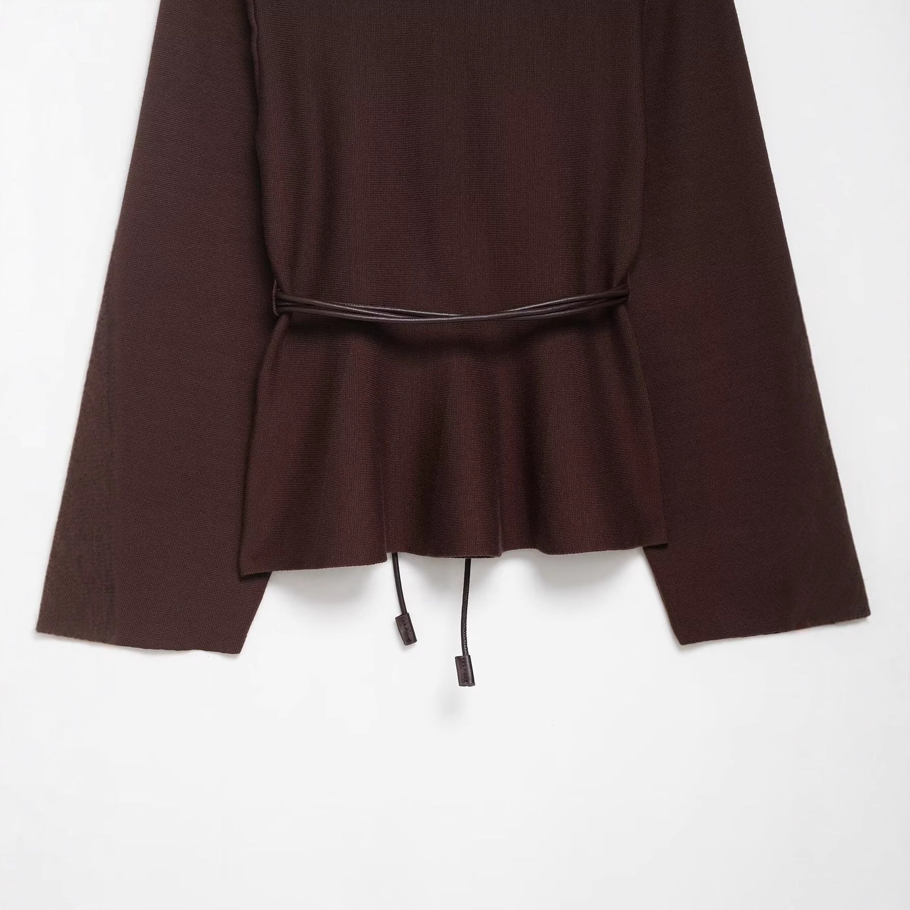 Damen Wickelbluse mit figurbetonendem Design und eleganten Taillenzug R&B