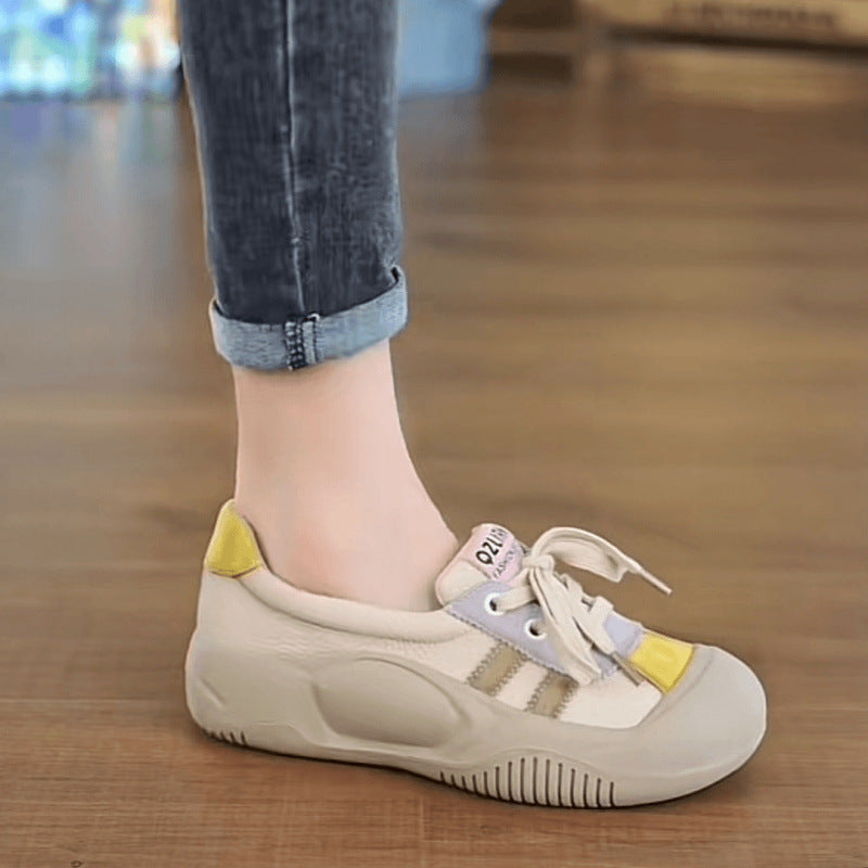 Damen Sportliche Sneaker mit modischem Schnür-Design R&B