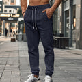 Herren Freizeithosen mit Kabelstrickdesign und verstellbarem Kordelzug R&B