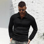 Herren Langarm Poloshirt R&B