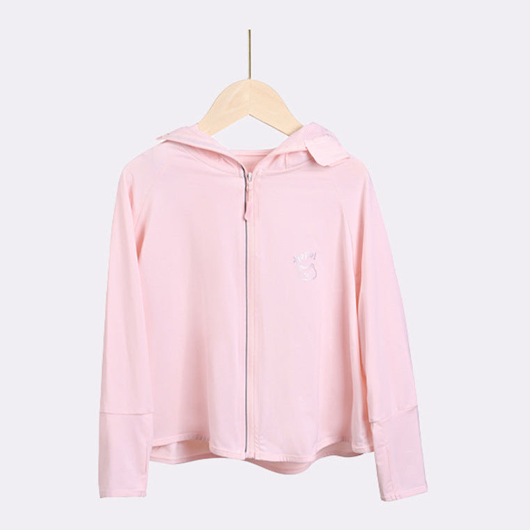 Mädchen leichte Sonnenjacke mit Kapuze R&B
