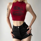 Damen Sportliches Crop-Top R&B