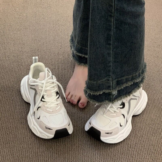 Damen Sportliche Lauf-Sneaker mit atmungsaktiver Oberflächenstruktur und bequemer Dämpfung R&B