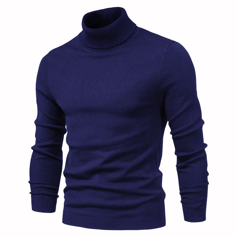 Herren eleganter Rollkragenpullover aus feinem Strick R&B