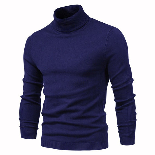 Herren eleganter Rollkragenpullover aus feinem Strick R&B