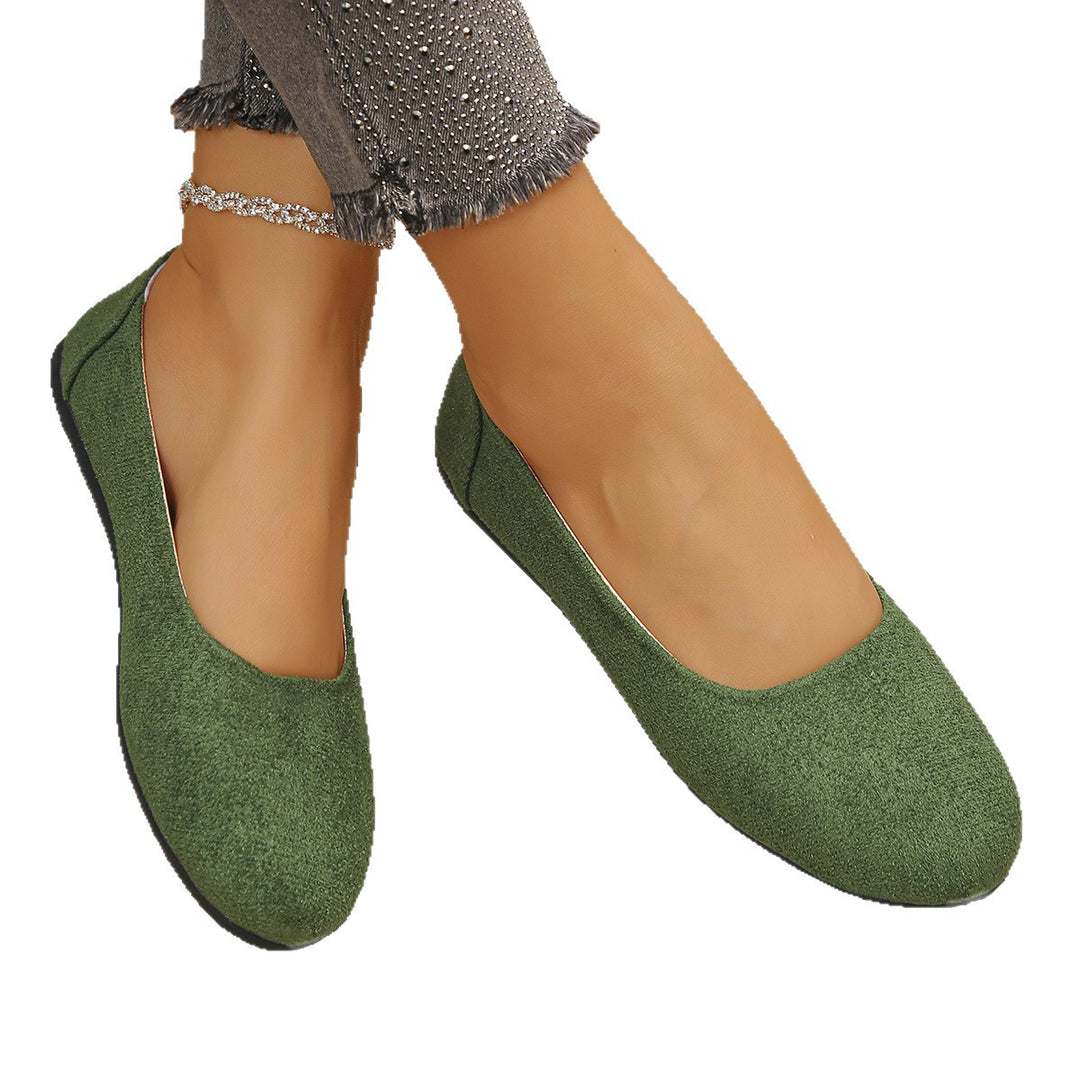 Damen elegante Ballerinas aus weichem Obermaterial R&B