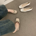 Damen klassische Ballerinas mit dekorativem Schleifenakzent und flexibler Sohle R&B