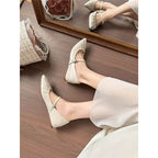Damen elegante Slingback Ballerinas mit feinem Riemen R&B