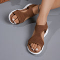 Damen Komfortable und atmungsaktive Sommerschuhe mit elastischen Einsätzen R&B