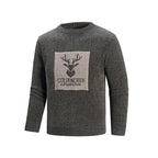 Herren Rundhalspullover mit kreativem Grafikdesign