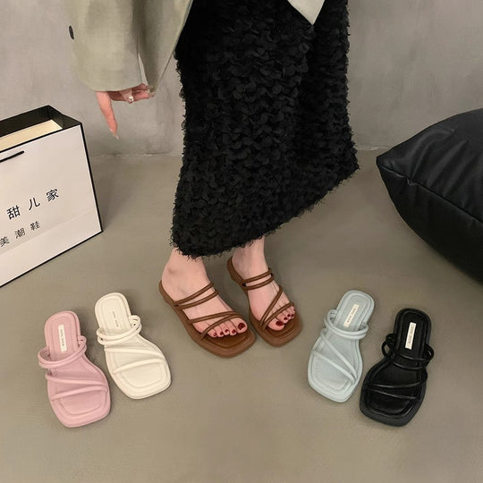 Damen Riemchen-Sandalen mit bequemem Fußbett und modischem Design R&B
