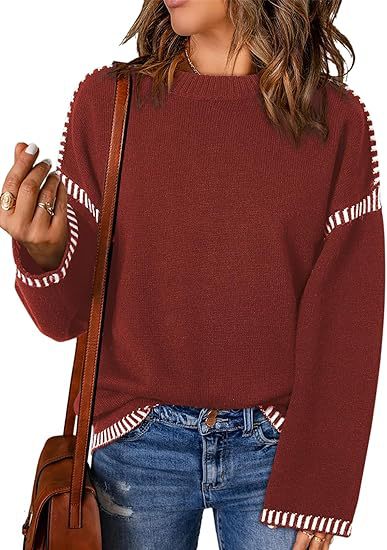 Damen Pullover mit modischen Streifen R&B