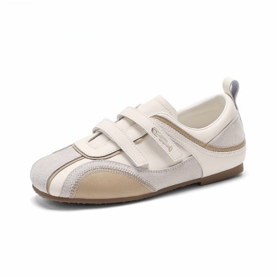 Damen Sportliche Sneakers mit metallic Akzenten und praktischen Klettverschlüssen R&B