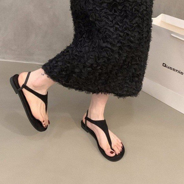 Damen Zehentrenner-Sandalen mit verstellbarem Riemen und rutschfester Sohle R&B