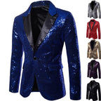 Herren schimmernder Pailletten Blazer R&B