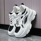 Damen Sportliche Sneaker mit atmungsaktiver Mesh-Oberfläche und robustem Sohlenprofil