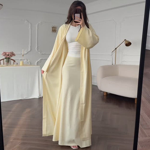Damen eleganter Langmantel mit weich fließender Silhouette R&B