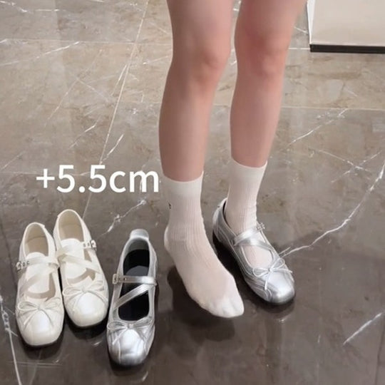 Damen elegante Mary Jane Ballerinas mit dekorativem Riemchen und komfortablem Fußbett R&B