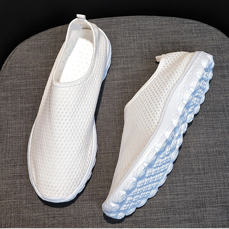 Damen Slip-On Freizeitschuhe mit farbenfrohem Design und atmungsaktiver Oberseite R&B