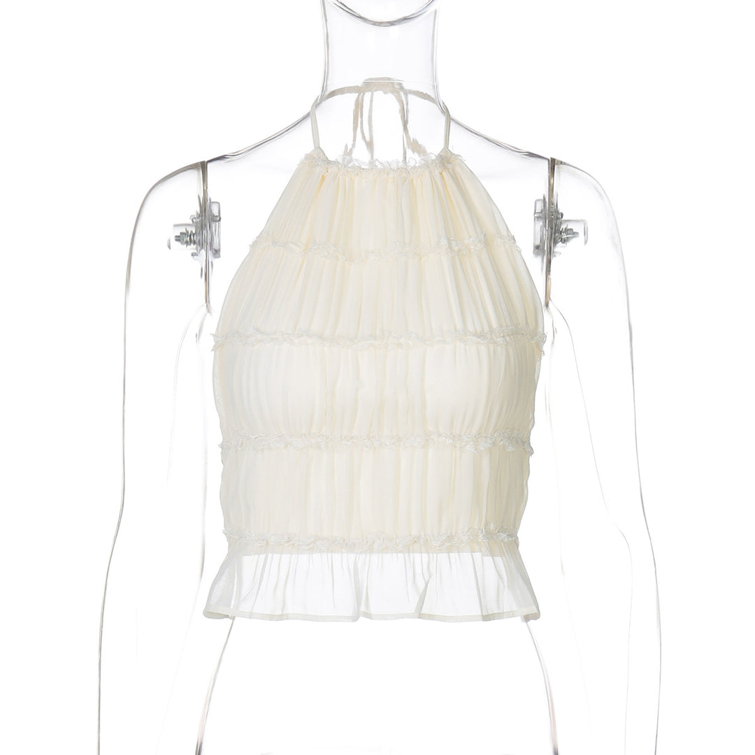 Damen Elegantes Kommunion-Oberteil mit Rüschendetails R&B