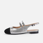 Damen Sling-Ballerinas mit dekorativen Schnallen R&B