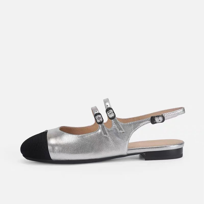 Damen Sling-Ballerinas mit dekorativen Schnallen R&B