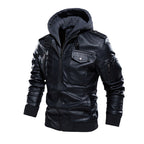 Herren Stilvolle und bequeme jacke mit abnehmbarer Kapuze R&B