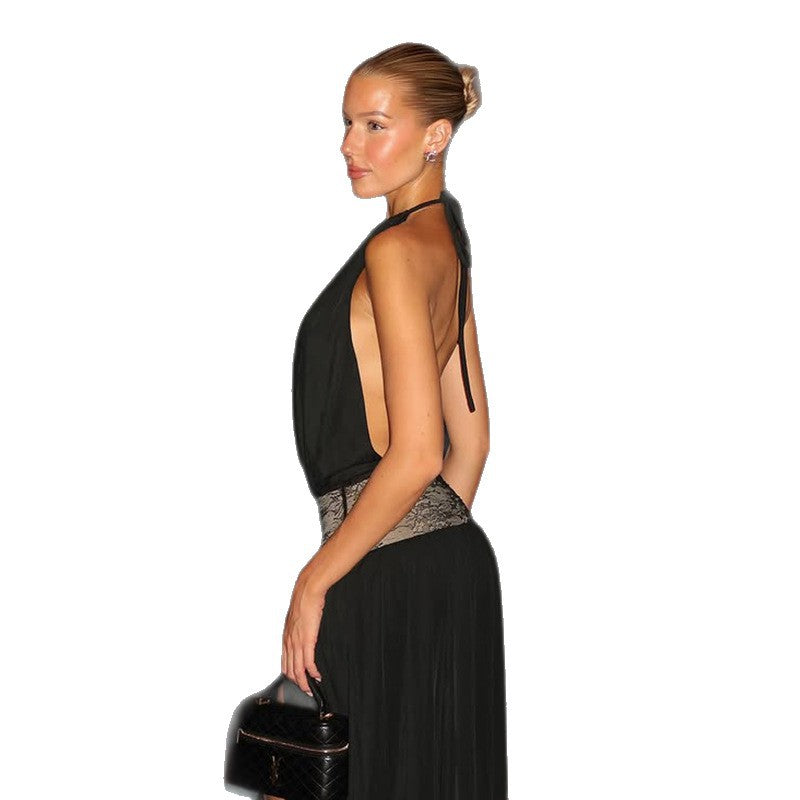 Damen Sommerliches Maxikleid mit Spitzenakzenten R&B