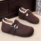 Damen Bequeme Hüttenschuhe mit verstellbaren Riemen und weichem Innenfutter R&B