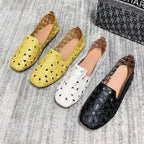Damen Ballerinas mit floralem Cut-Out-Design und bequemer Innensohle R&B
