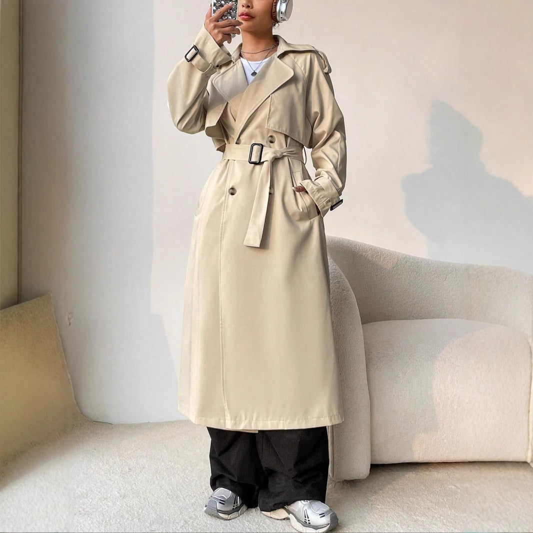 R&B | Stilvoller Damen Trenchcoat mit Doppelter Knopfreihe