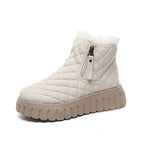 Damen Winterliche High-Top Stiefel mit weichem Innenfutter und modischem Reißverschluss R&B