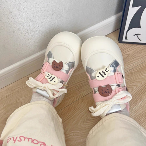 Damen Verspielte Sneakers mit tierischen Applikationen und komfortablem Klettverschluss R&B