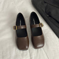 Damen elegante Mary Jane Ballerinas mit modischer Schnalle R&B