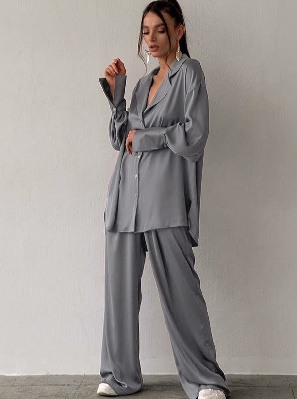 R&B | Damen Loungewear Satz mit Weiter Geschnittener Hose
