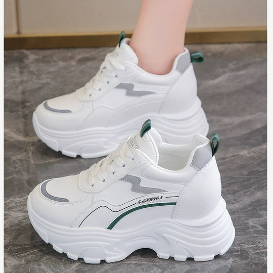 Damen Chunky Sneakers mit atmungsaktivem Obermaterial und dämpfender Laufsohle R&B