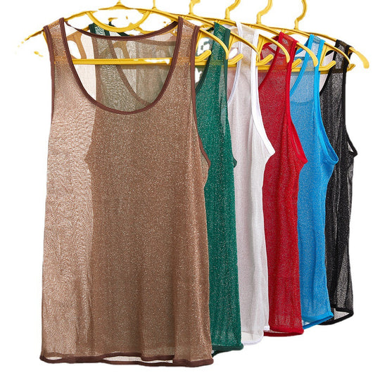 Herren Sportliches Netz-Tanktop R&B