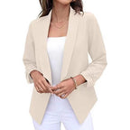 Damen eleganter und luftiger Blazer mit asymmetrischem Schnitt R&B