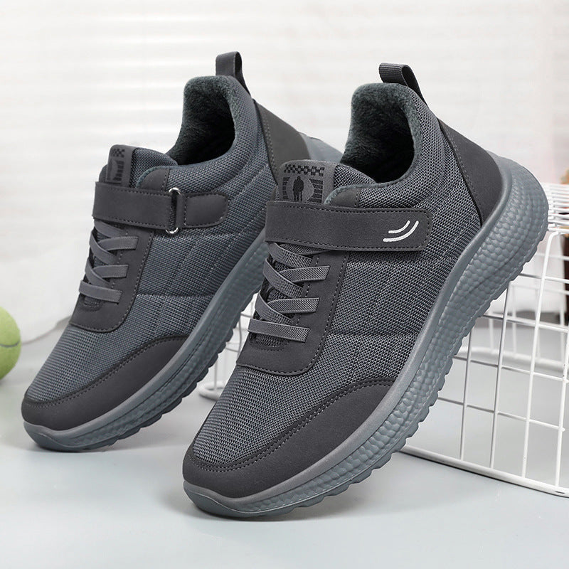 Damen sportliche Sneaker mit praktischem Klettverschluss und rutschfester Sohle R&B