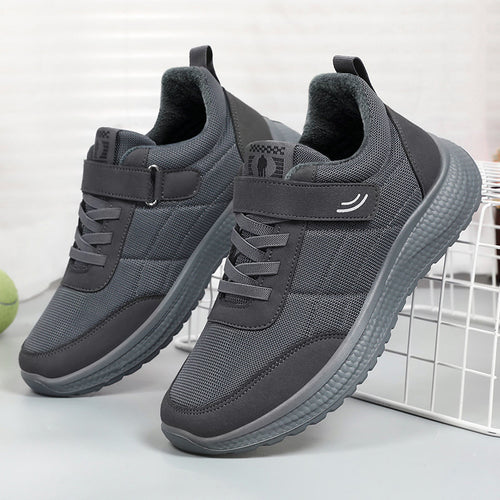 Damen sportliche Sneaker mit praktischem Klettverschluss und rutschfester Sohle R&B